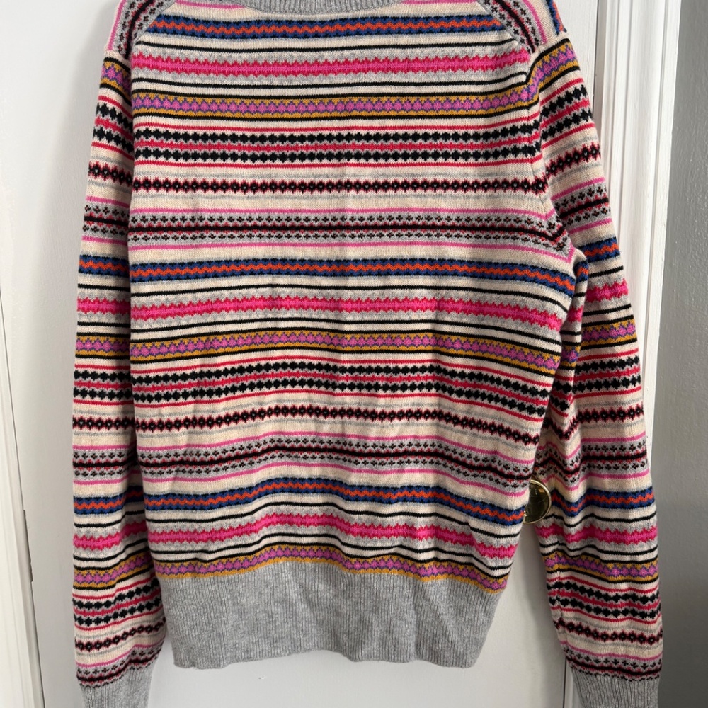 GAP Multicolor wool blend fair isle pattern sweat… - image 6